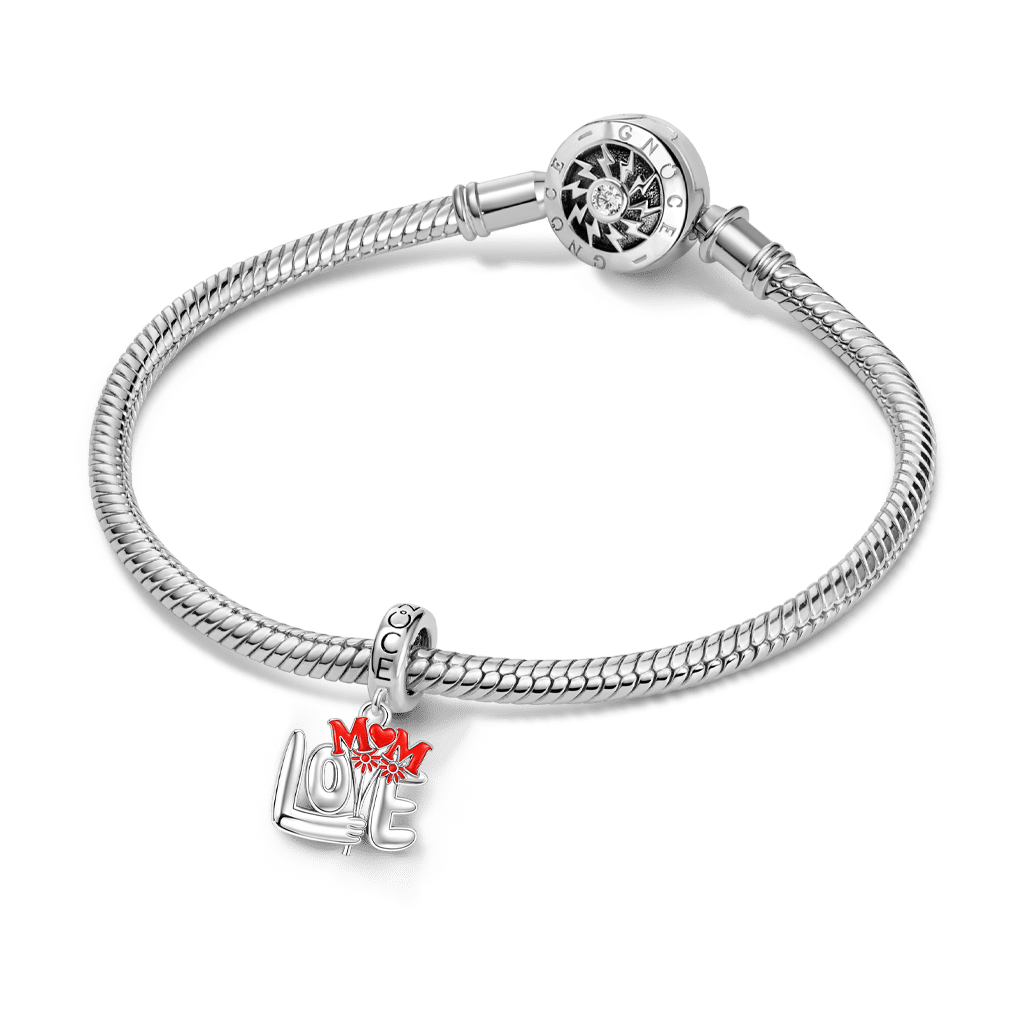 Gnoce Mother's Day Love Mom Pendant Dangle Charm_3