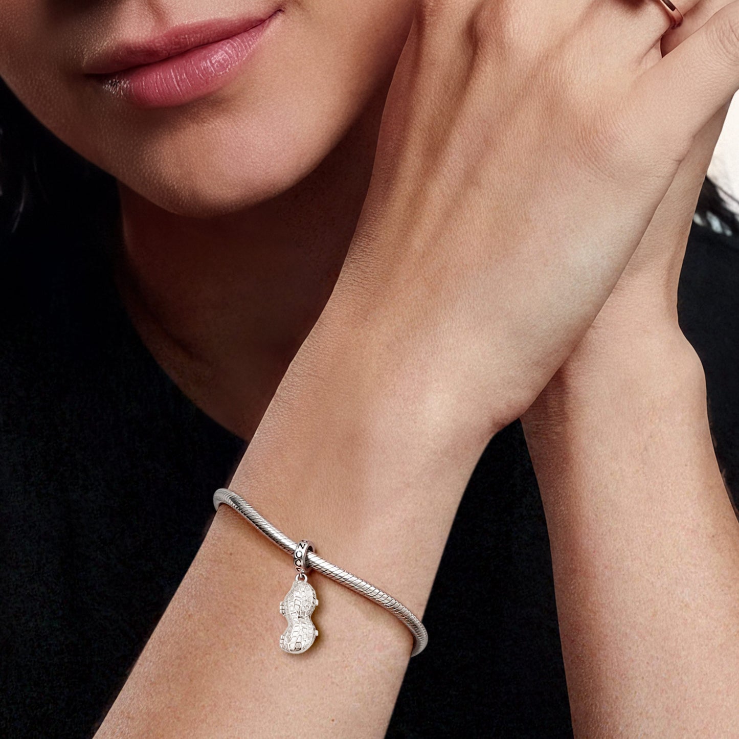 Gnoce Mother's Day Peanut Customized Pendant Dangle Charm_4