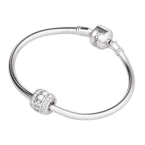 Gnoce "Hello April" 925 Sterling Silver Inlaid of Clear Crystal Stones Great Gift For Birthday, Mother's Day Fit for Pandora Bracelet_3