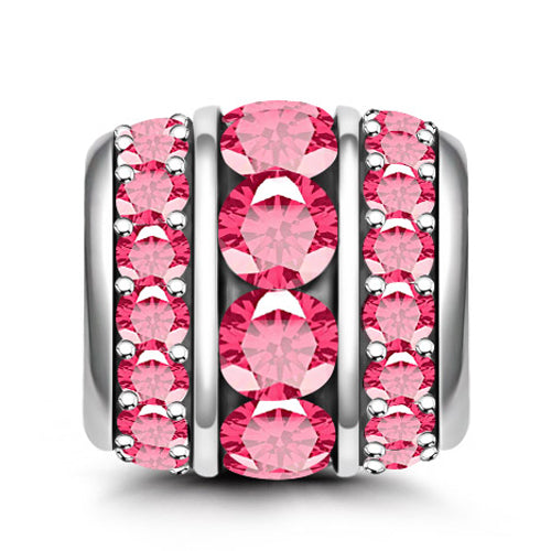 Gnoce "Ruby July" Birthstone Leo Zodiac 925 Sterling Silver Birthday Gift Bead Charm_1