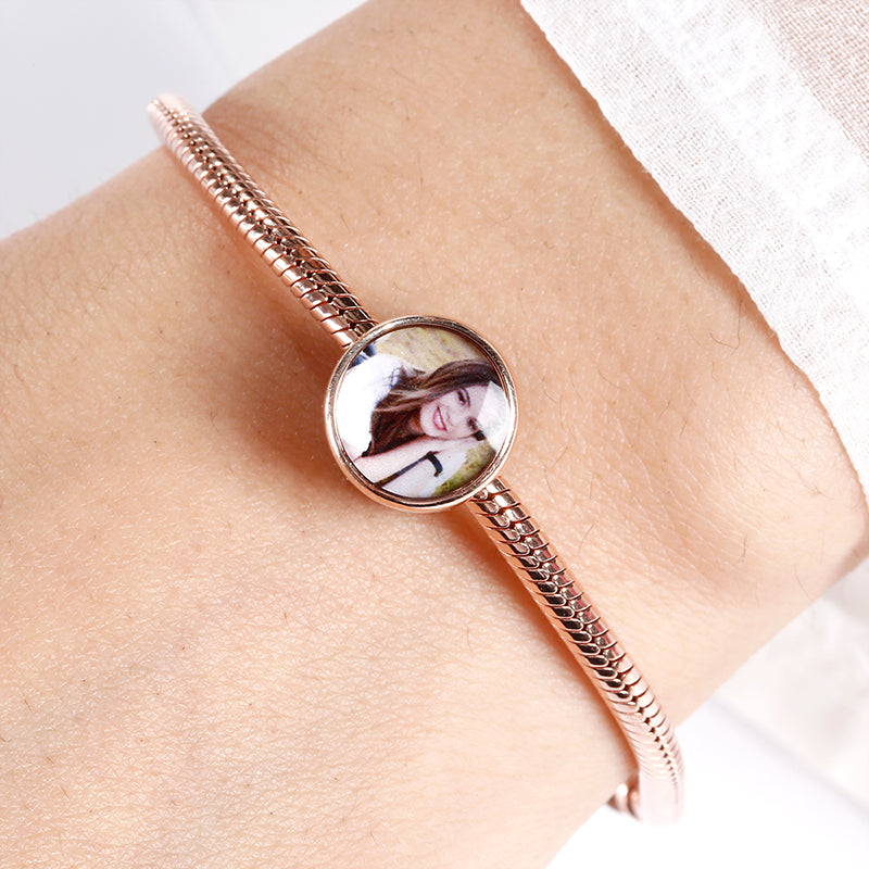 Gnoce "My Love Around You" S925 Sterling Silver 18k Rose Gold Plated Multicolor Czs Photo Beads Charms_2