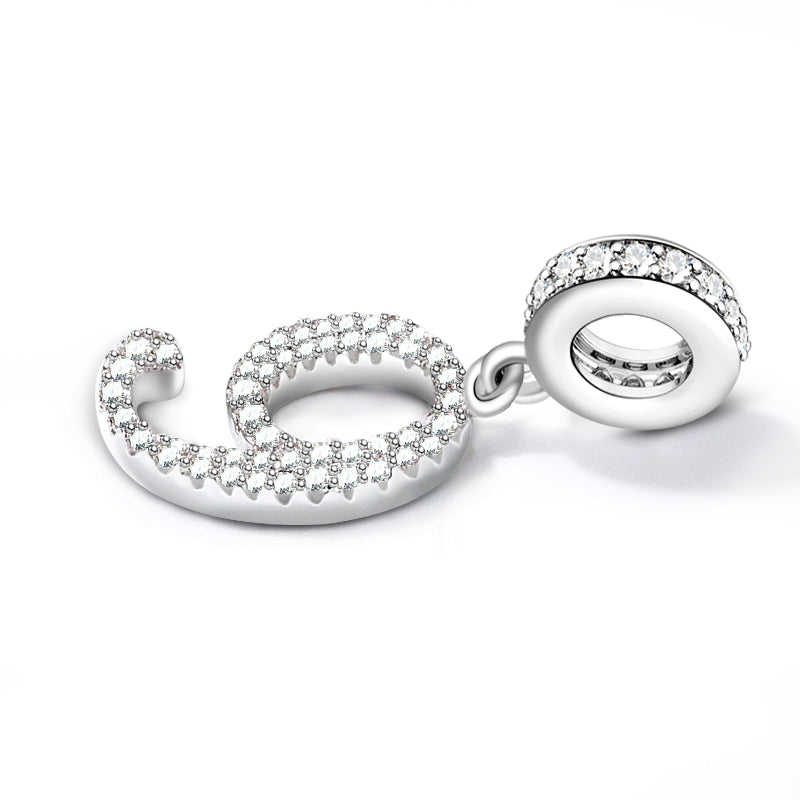 Gnoce "Moral Beauty" Nine Number Theme Silver Pendant For Bracelet or Necklace_2