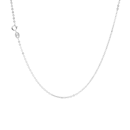 Gnoce "Chain of Love" 925 Sterling Silver Basic Chain Can Adding A Pendant Or Charm Cable Chain Silver Neckalce_1