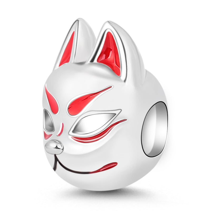 Gnoce "Special For You" Fox Charm Bead 925 Sterling Silver Painting Color_2