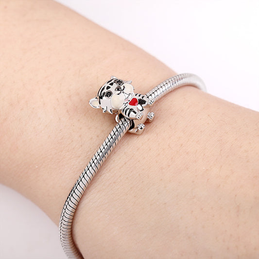 Gnoce "Confident And Exalted" 925 Sterling Silver Tiger Charm Bead_3