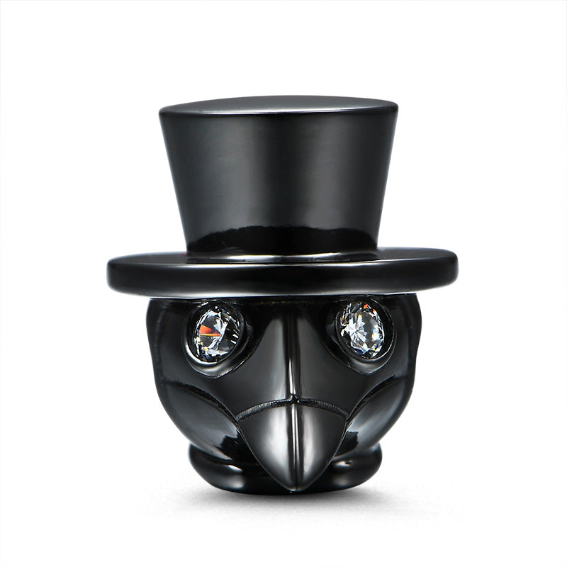 Gnoce "For Your Safety" Doctor Schnabel Charm Bead Sterling Silver with Black Plated_1