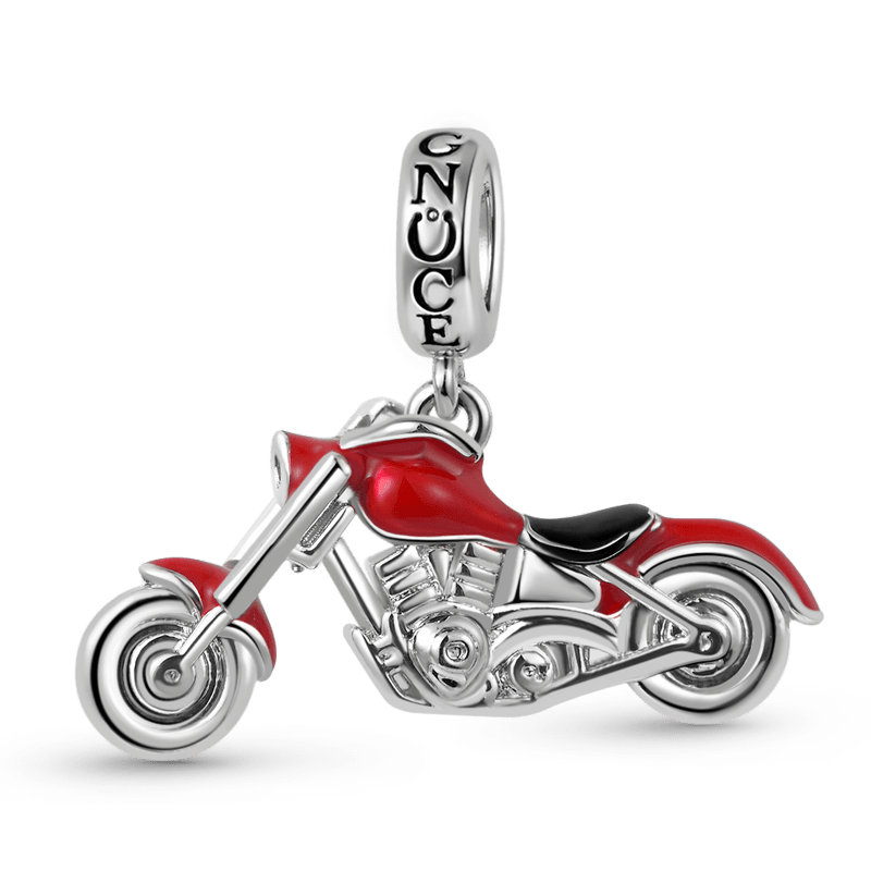 Motorcycle Pendant Dangle Charm Sterling Silver_1