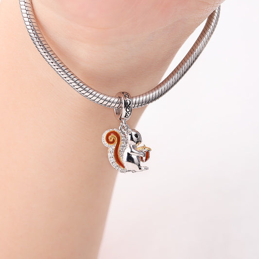 Squirrel Charm Pendant 925 Sterling Silver_3