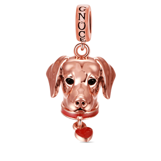 Labrador Pendant Dangle Charm Sterling Silver 18k Rose Gold Plated_1
